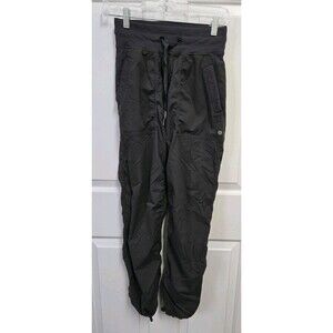 Lululemon Street To Studio Pants Size 2 Grey Pinstripe Jogger LW5SENOR